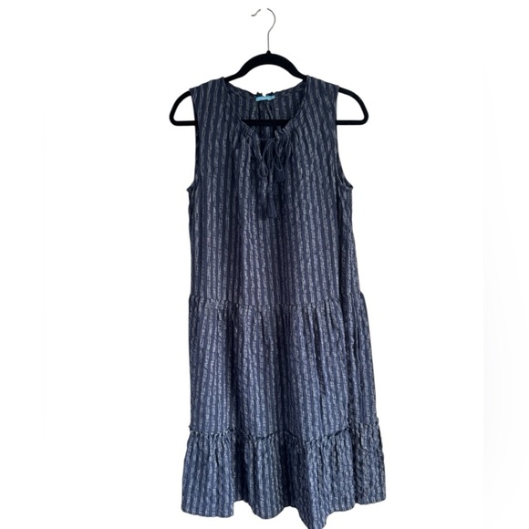J Mclaughlin Dresses & Skirts - J McLaughlin Christa Tiered Linen Blend Midi Dress Women’s Size Large
